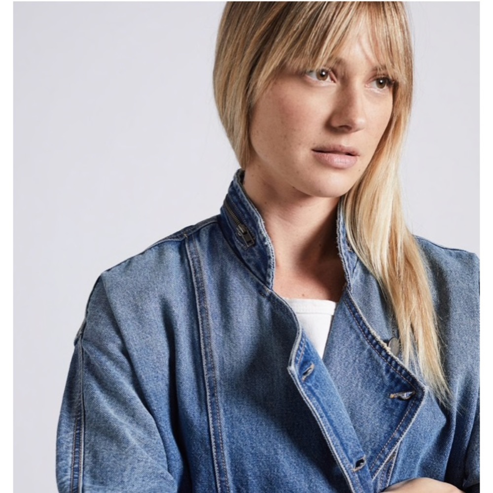 Current Elliot The Crosby Denim Jacket Sz 1 NWT - Picture 3 of 4